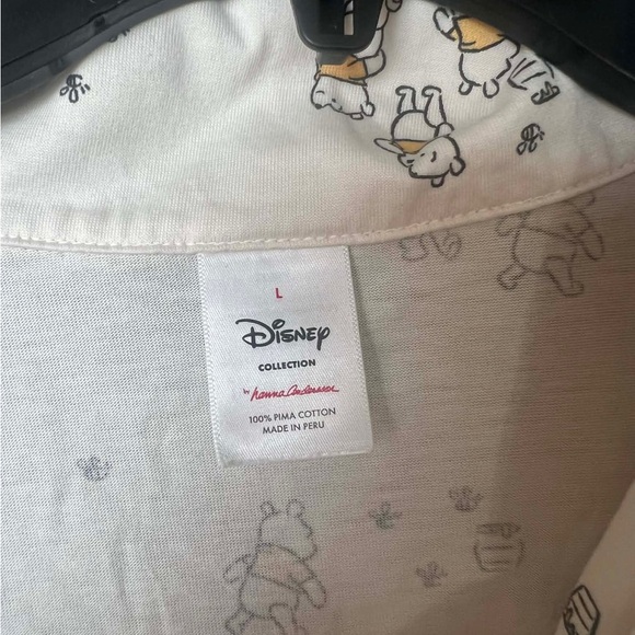 Disney Collection Woman Large Winnie the Pooh White Pajama Set - Picture 8 of 11